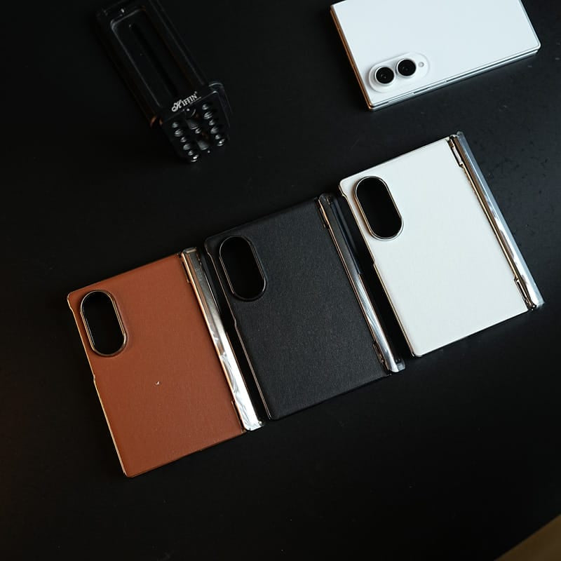 FRATO Z Fold 8 Series Premium Leather Back Case for Samsung Galaxy Z Fold 8 | Hinge Protection & Magnetic Charging Support
