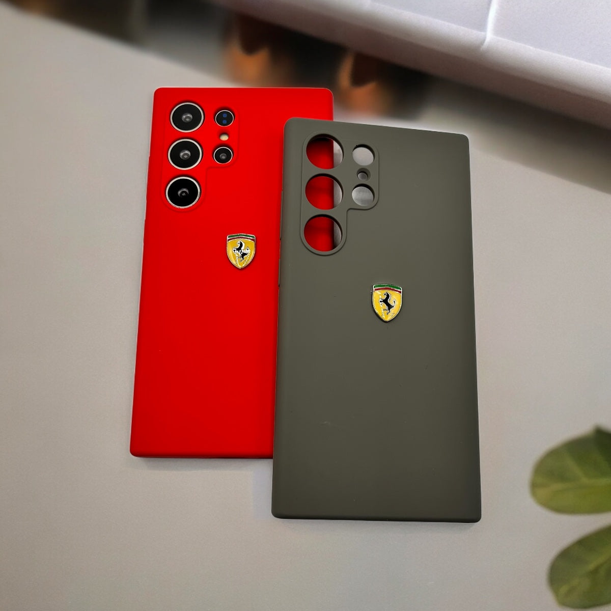 Samsung Galaxy S24 Ultra FR Sports Car Logo Liquid Silicone Case