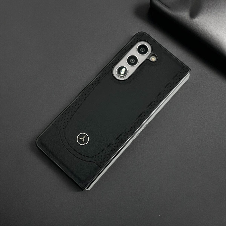 FRATO Fold 5 Collection Samsung Galaxy Z Fold 5 Merc Side Dotted PU Leather Case Cover