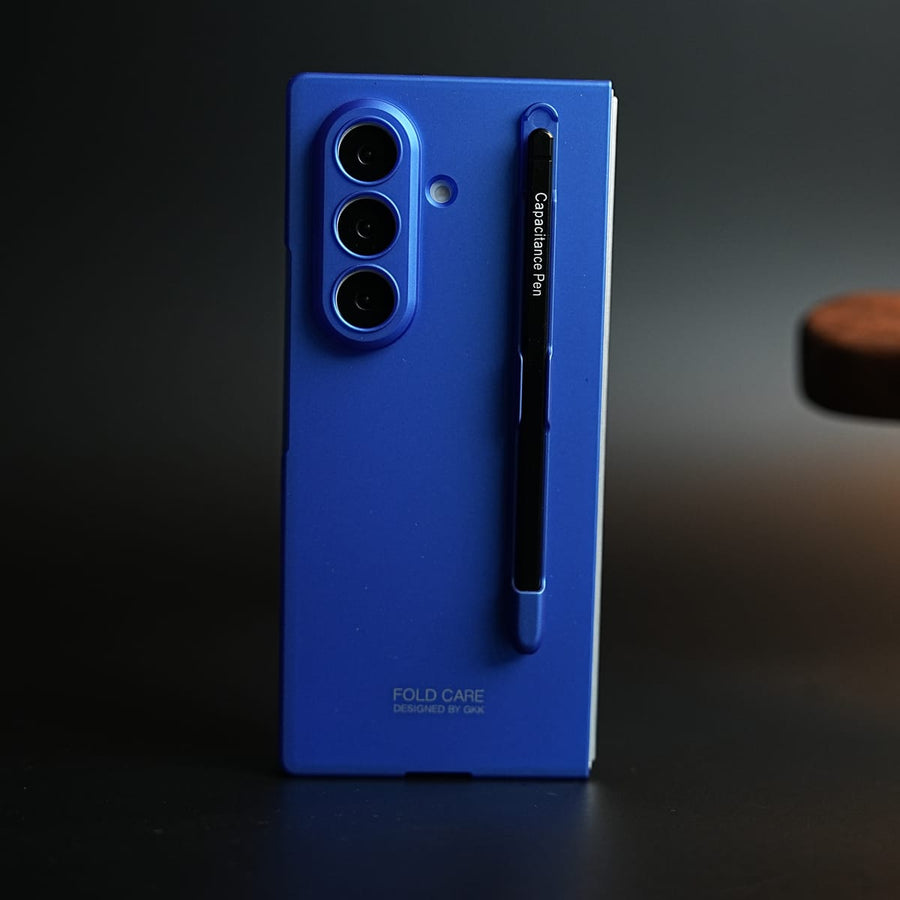 FRATO Fold 7 Collection Blue Slim Matte Hard Cover for Galaxy Z Fold 7 | S Pen Holder & Front Frame