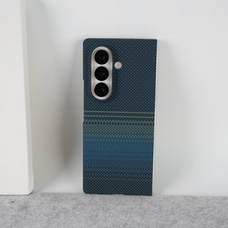 FRATO Fold 7 Collection Design 4 Samsung Galaxy Z Fold 7 Carbon Fiber Texture Aramid Design Hard Pc MagSafe Case Cover
