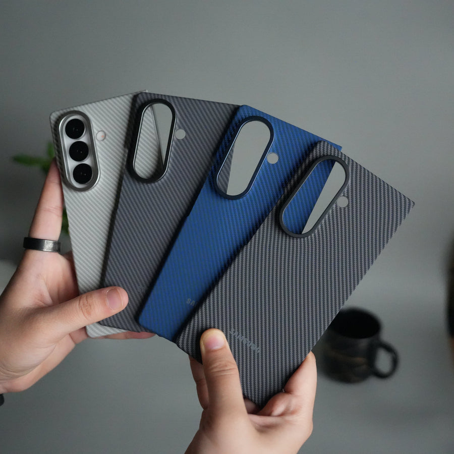 FRATO Fold 7 Collection Galaxy Z Fold 7 Carbon Fiber Texture Back Case with Front Membrane | Ultra-Thin Protective Cover