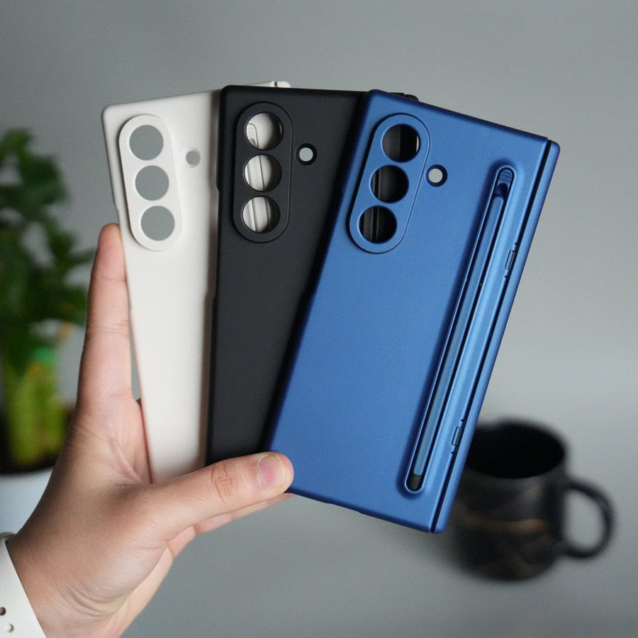 FRATO Fold 7 Collection Galaxy Z Fold 7 ELVEV Hinge Protection Kickstand+Screen Protector Stylus Pen Folding Case Cover