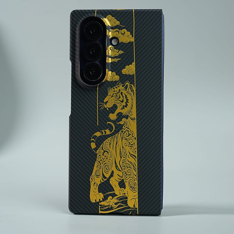 FRATO Fold 7 Collection Galaxy Z Fold 7 Royal Gold Tiger Edition Magsafe Case