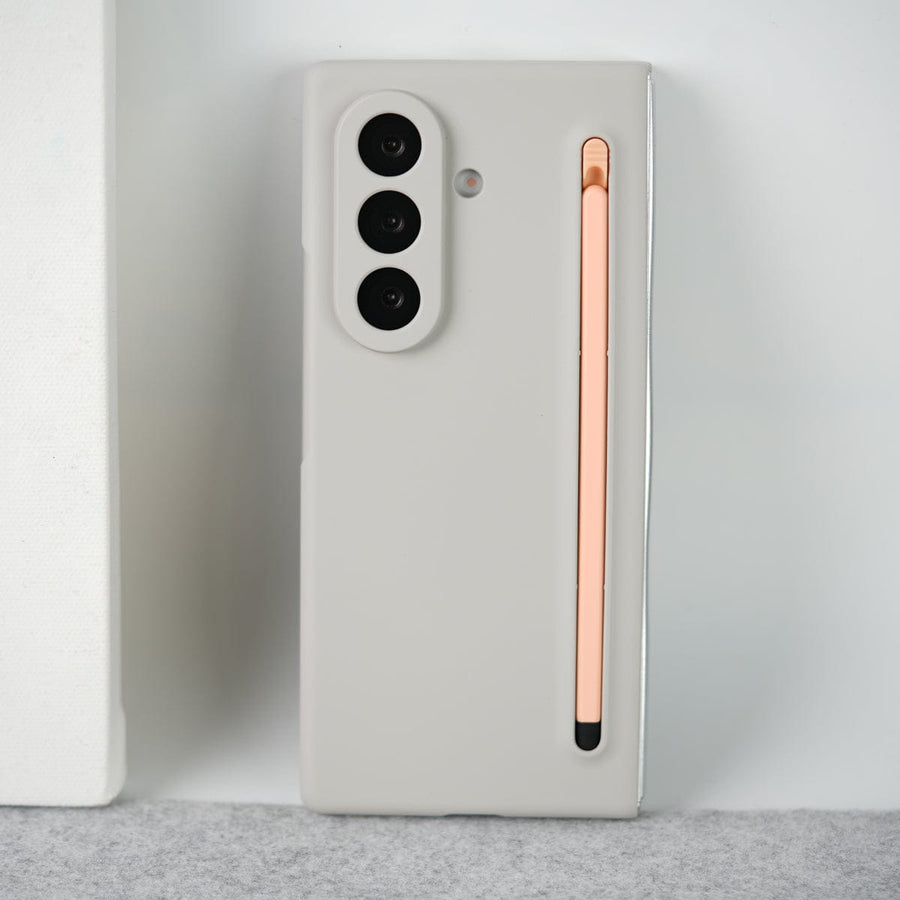 FRATO Fold 7 Collection Gray Samsung Galaxy Z Fold 7 Slim Pen Slot Ultra Thin PC Protective Cover