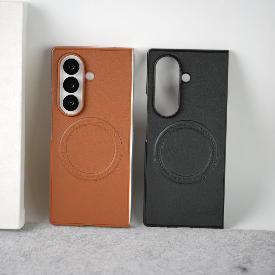 FRATO Fold 7 Collection Samsung Galaxy Z Fold 7 PU Leather Strong Magnetic Ring Cover