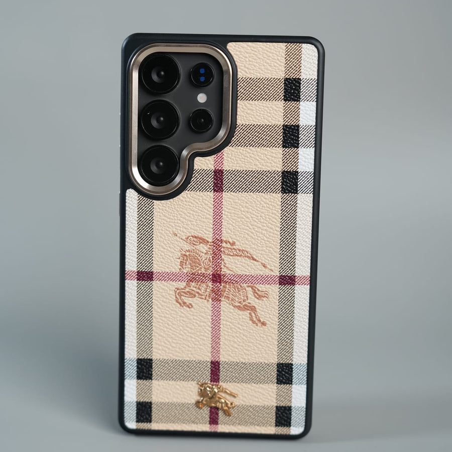 FRATO Galaxy Ultra Series Galaxy Ultra Series Luxury Check Pattern Textured Hard Back Case