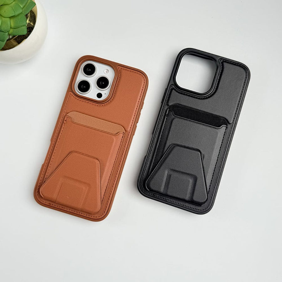 FRATO iPhone 16 Series iPhone 16 Series PU Leather Card Holder Stand Case Cover