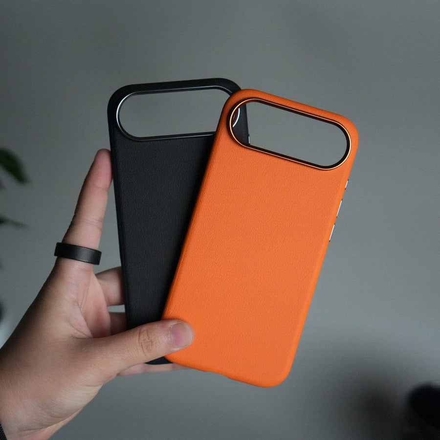 FRATO iPhone 17 Series iPhone 17 Air Leather Texture Design PVC Case With Metal Camera Bump