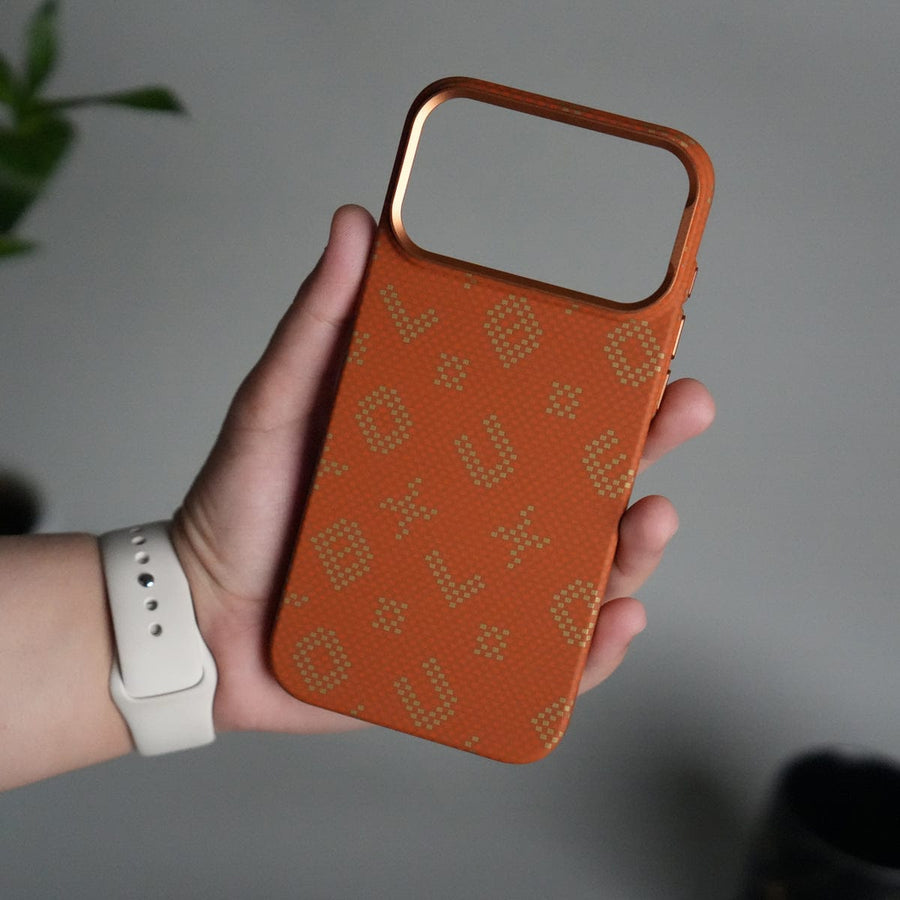 FRATO iPhone 17 Series iPhone 17 Pro Aramid Fiber Slim Case Cover | Orange