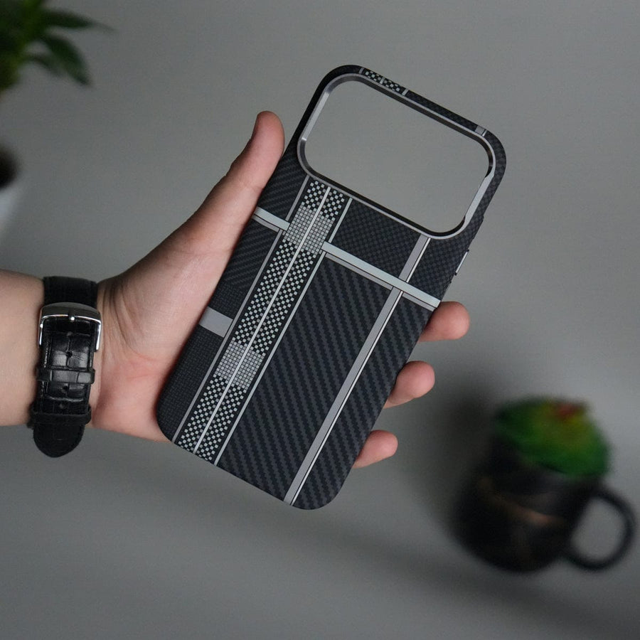 FRATO iPhone 17 Series iPhone 17 Pro Max Carbon Fiber Texture Design Hard Pc MagSafe Case Cover MixLine