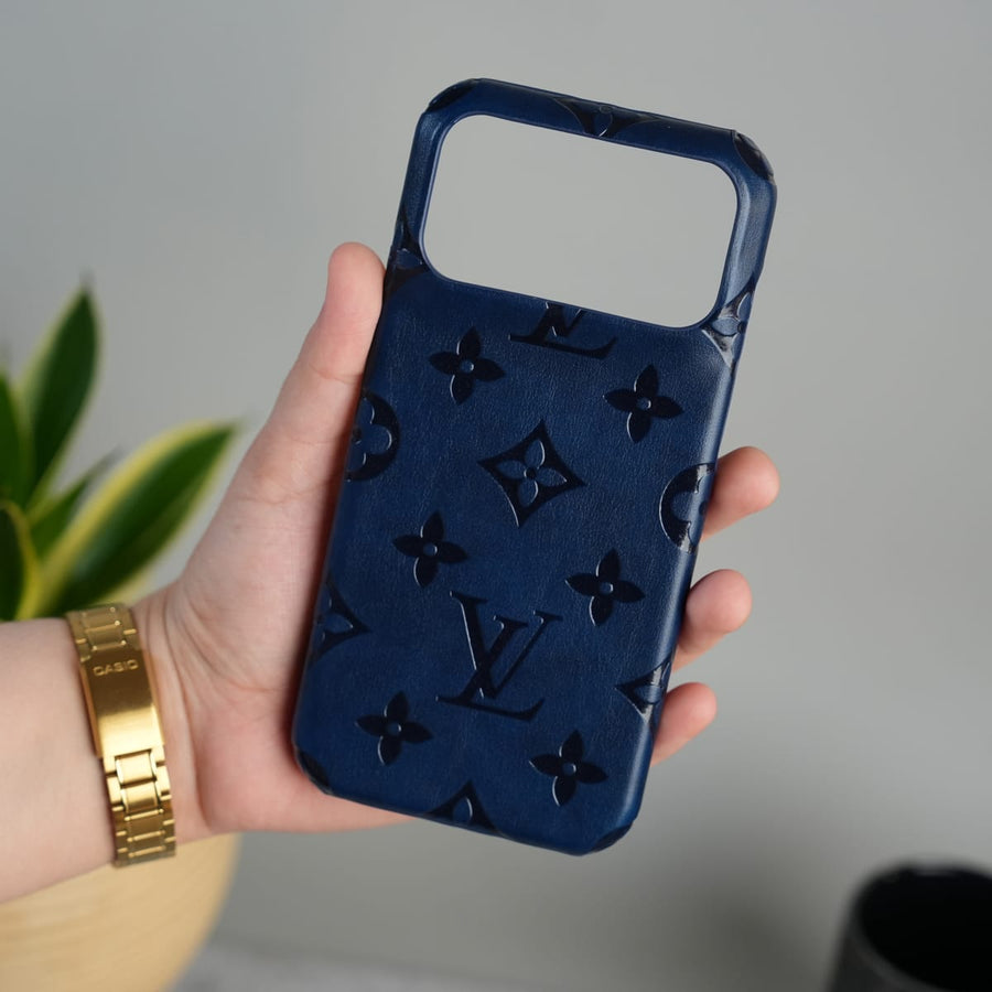 FRATO iPhone 17 Series iPhone 17 Series Luxury Full PU Leather Designer Case Cover | DeepBlue