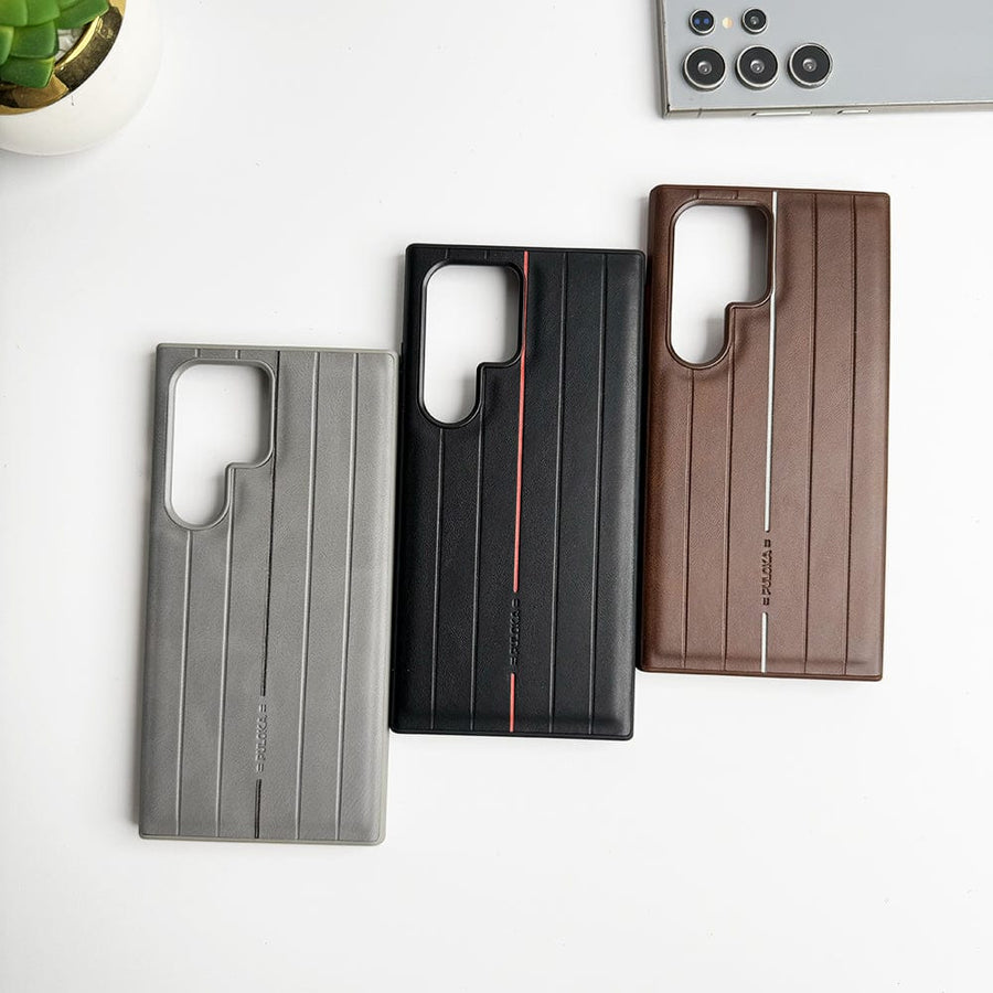 FRATO Samsung Case Samsung Galaxy S24 Ultra Suitcase Design PU Leather Case Cover
