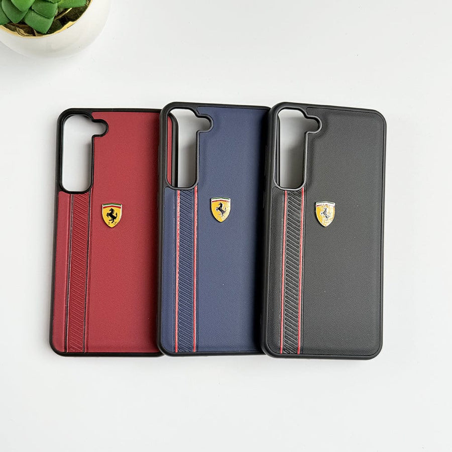 FRATO Samsung S23 Plus FR Sports Side Stripe Leather For Samsung Galaxy S23 Plus