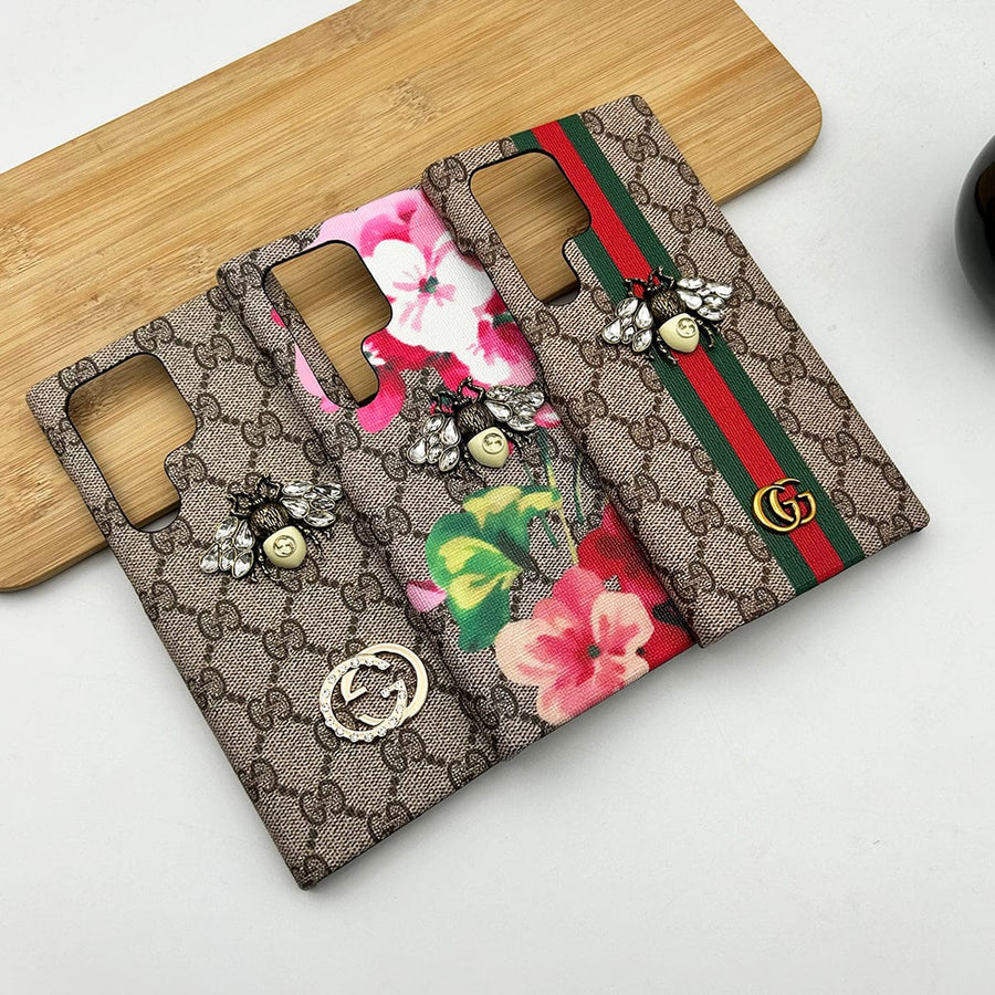 FRATO Samsung S24U Samsung Galaxy S24 Ultra Luxury GG Brand 3D BEE Design Case Cover