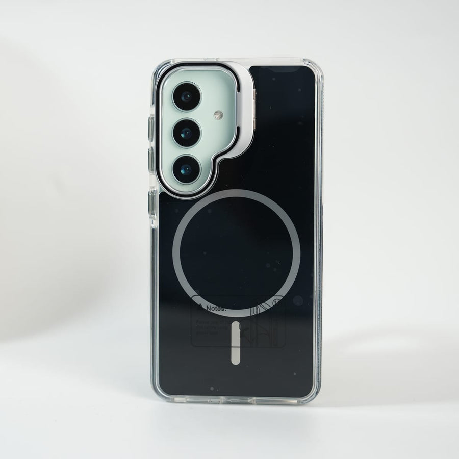 FRATO Samsung S26 Galaxy S26 Metal Camera Bump Kick Stand MagSafe Cover | BLACK