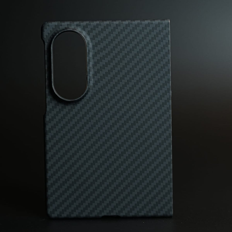 FRATO Z Fold 8 Series Black Carbon Textured Hard PC Cover for Samsung Galaxy Z Fold 8 with MagSafe | Shockproof Slim Protection