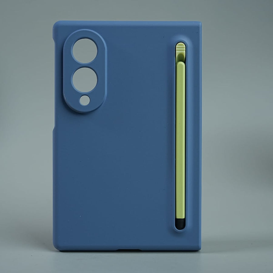 FRATO Z Fold 8 Series Blue Matte Finish with Full Hinge Protection For Galaxy Z Fold 8 | S Pen Holder Protective Case