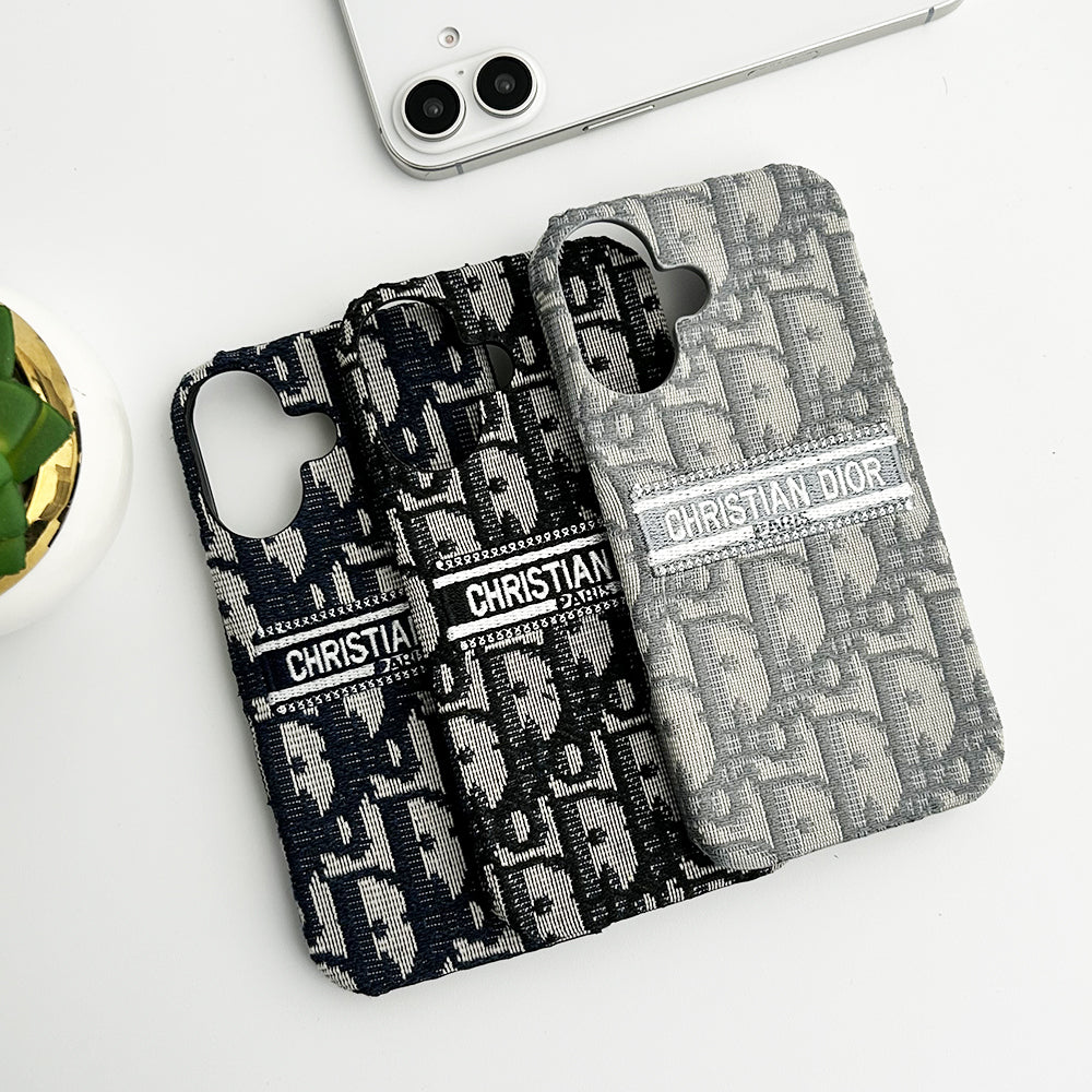iPhone 16 16 Plus CD Brand Fabric Design Cover