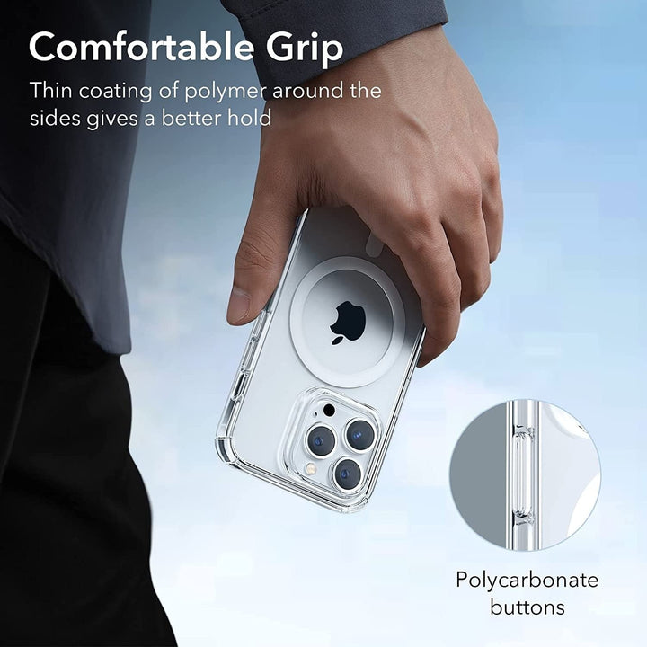 iPhone 16 series Crystal Clear Transparent Soft Silicone MagSafe Case Cover