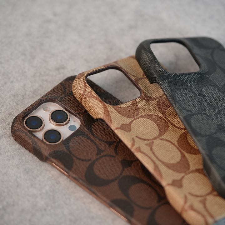 iPhone Luxury CC Brand PU Leather Design Case Cover