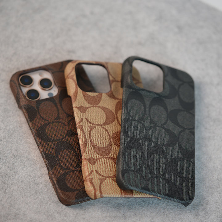 iPhone Luxury CC Brand PU Leather Design Case Cover