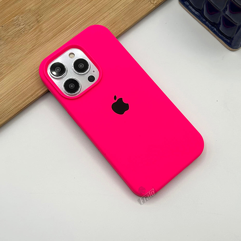 iPhone Silicone Case Cover Neon Pink
