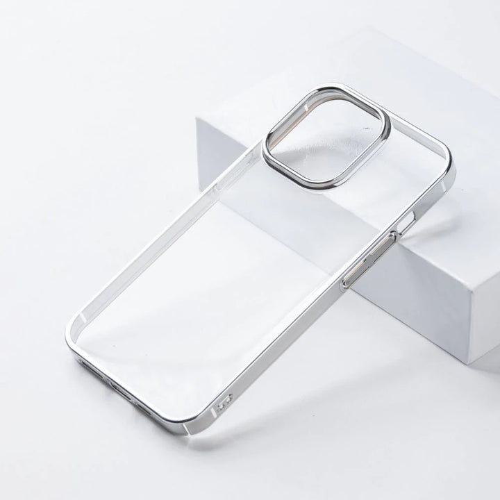 Crystal Clear Chrome Electroplated Bumper iPhone Cover