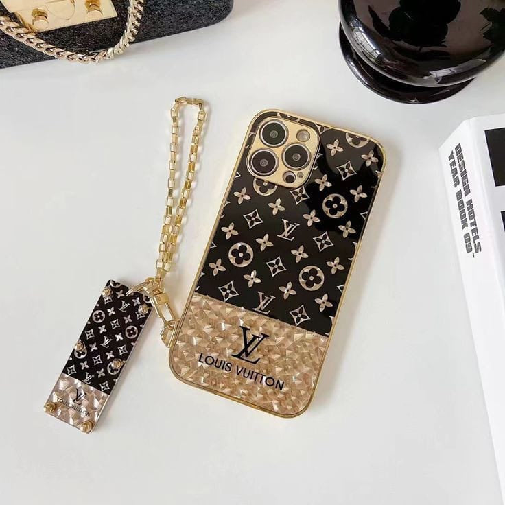 Luxury Brand Shiny iPhone Case with Chain – FRATO