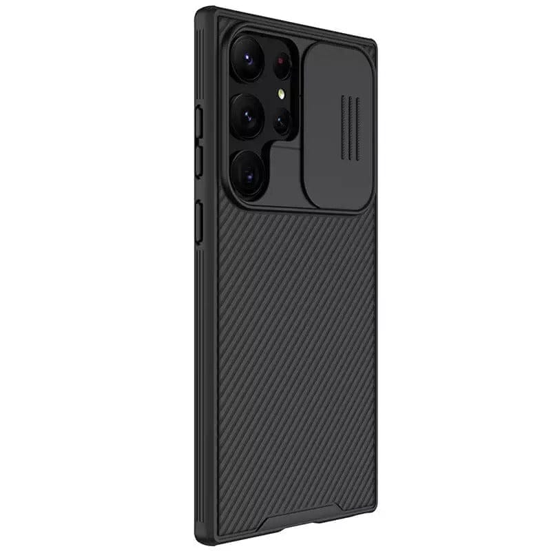 FRATO Samsung S23U Samsung Galaxy S23 Ultra Camshield Case Cover Black