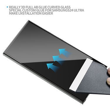 Full AB Glue 3D HD Tempered Glass For Samsung Galaxy S24 Ultra