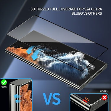 Full AB Glue 3D HD Tempered Glass For Samsung Galaxy S24 Ultra