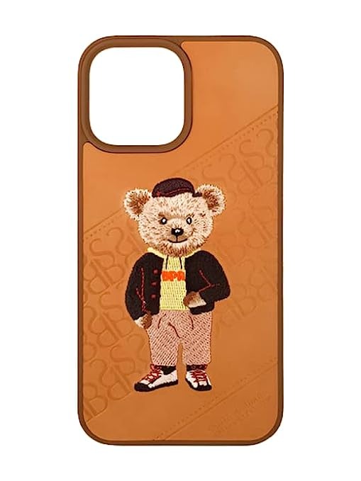 iPhone Luxury Santa Barbara Leather Bear Series Back Cover