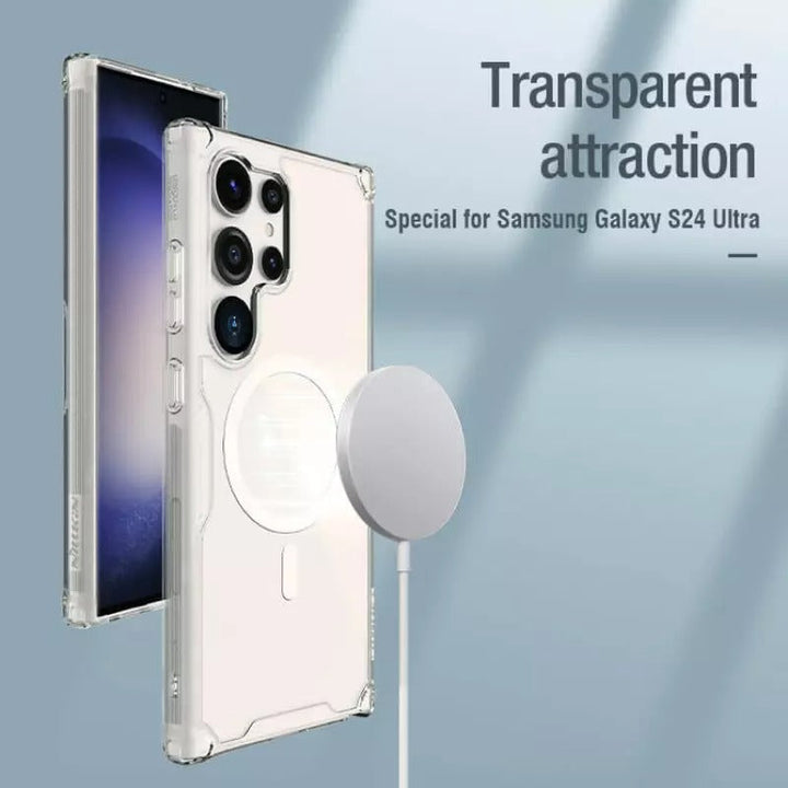 Samsung Galaxy S23 Ultra Cover Transparent Nillkin TPU PRO Magnetic Case