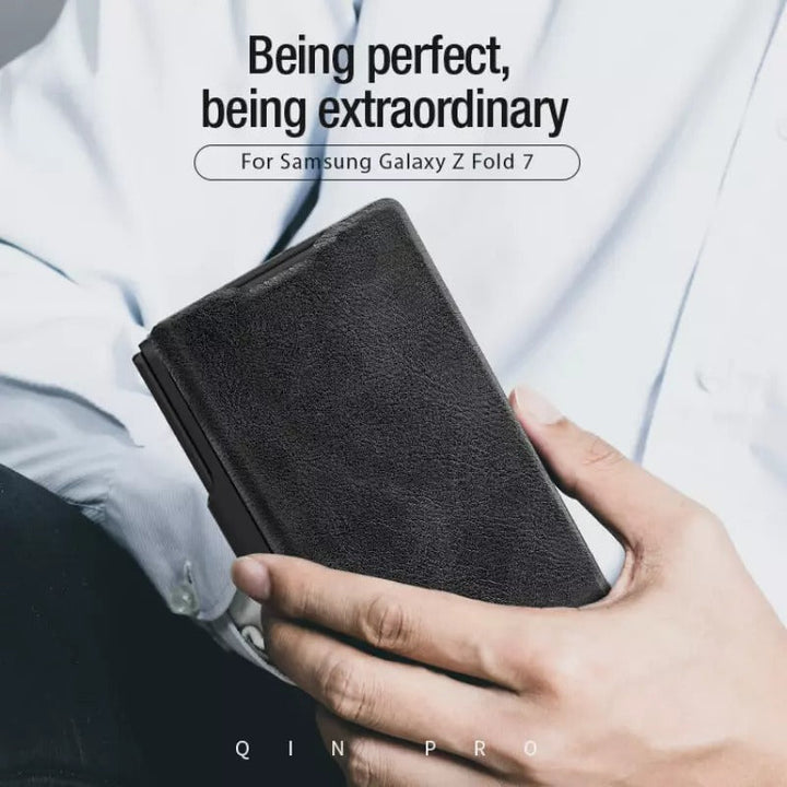 Samsung Galaxy Z Fold7 (Fold 7 5G) Nillkin Qin Pro Leather case for (S-PEN version)