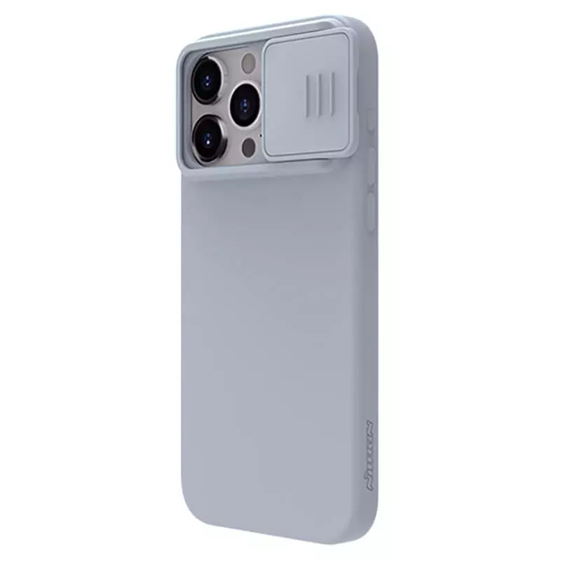 iPhone 15 Pro Max Nillkin CamShield Silky Silicone Case Cover (Grey)