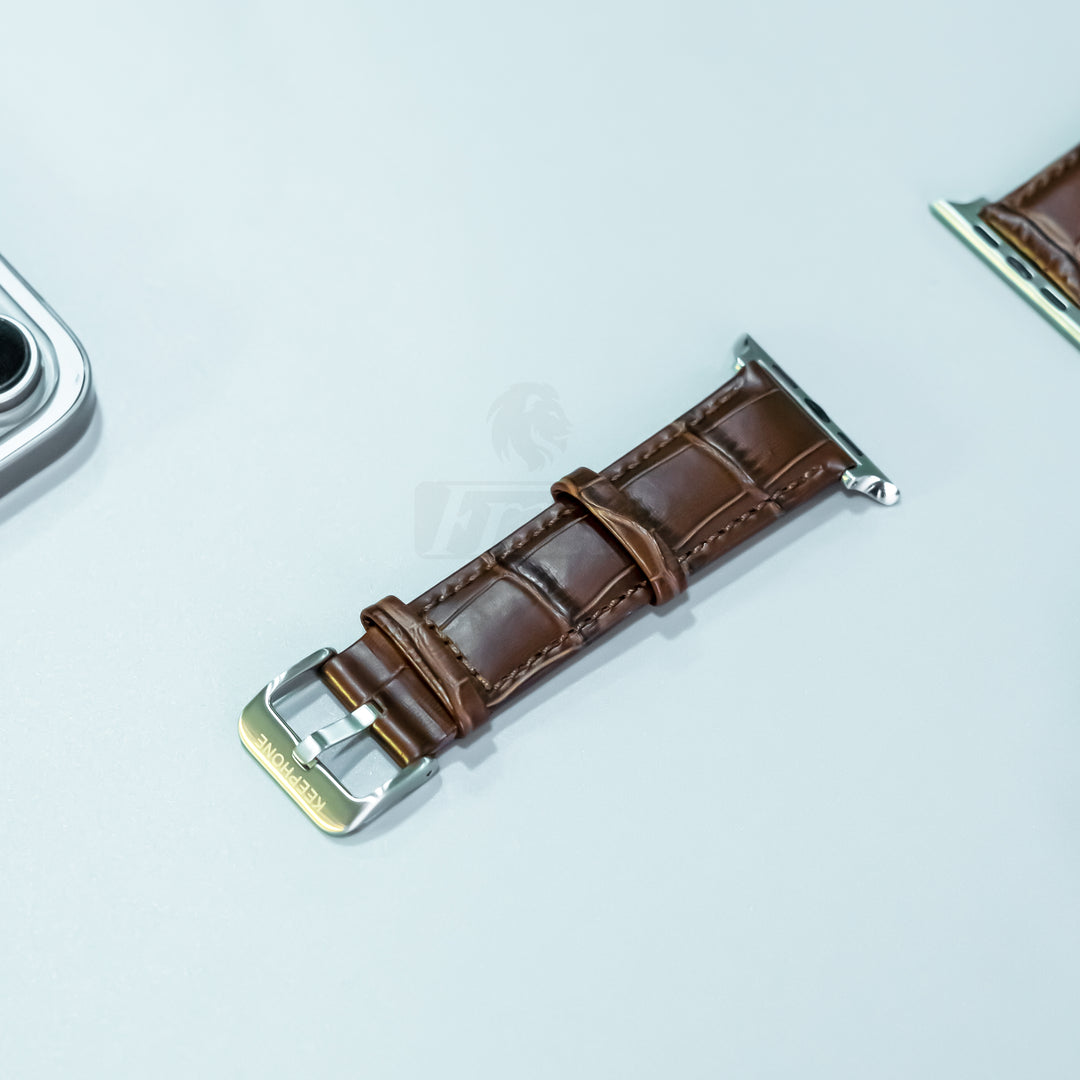 Apple Watch Genuine Brown Leather Strap 42MM / 44MM / 46MM / 49MM