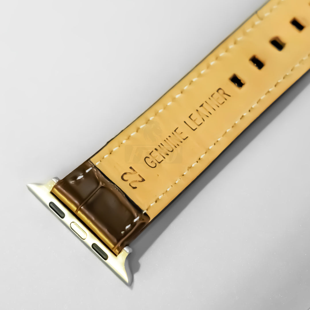 Apple Watch Genuine Brown Leather Strap 42MM / 44MM / 46MM / 49MM