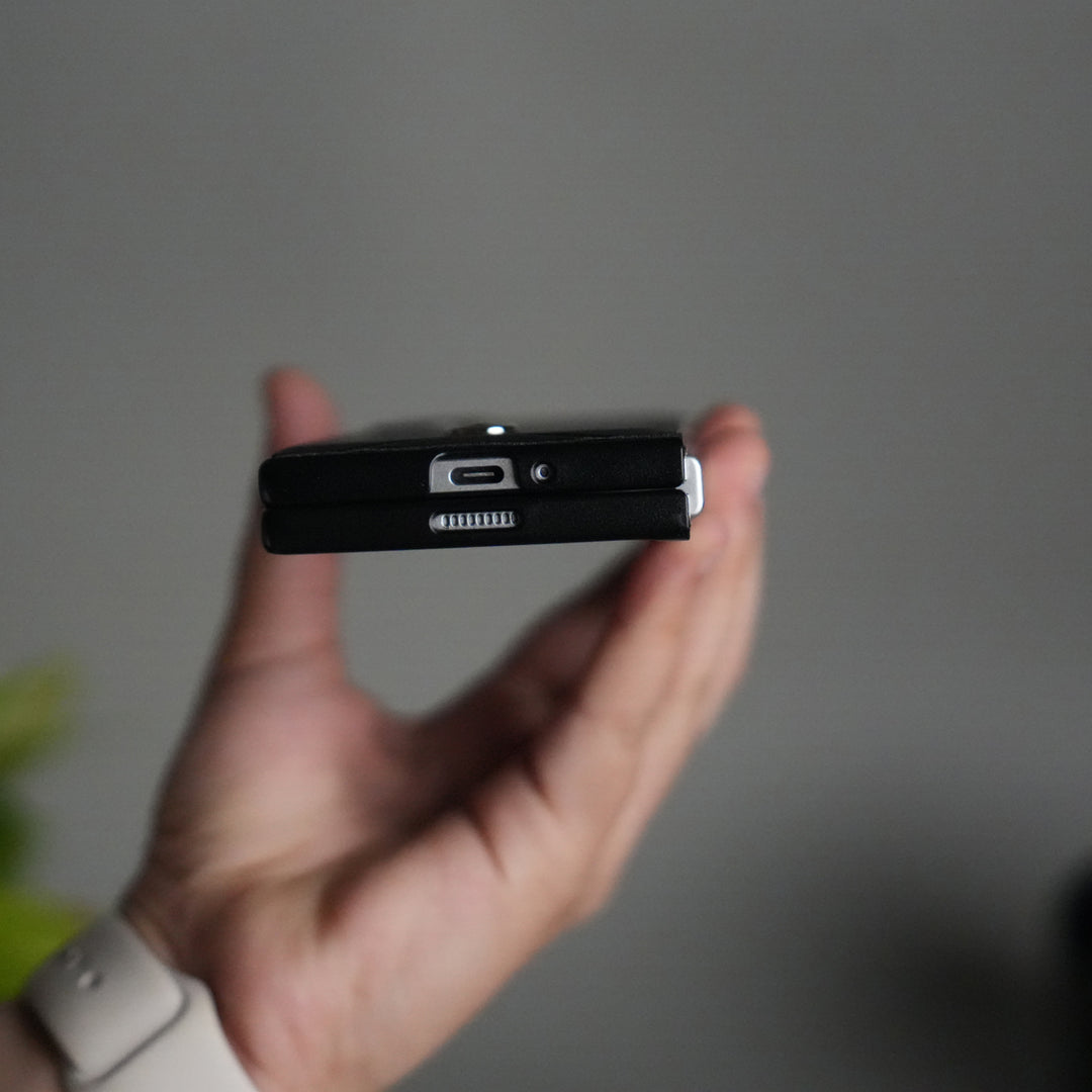 Galaxy Z Fold 6 Merc Pattern PU Leather Case Cover