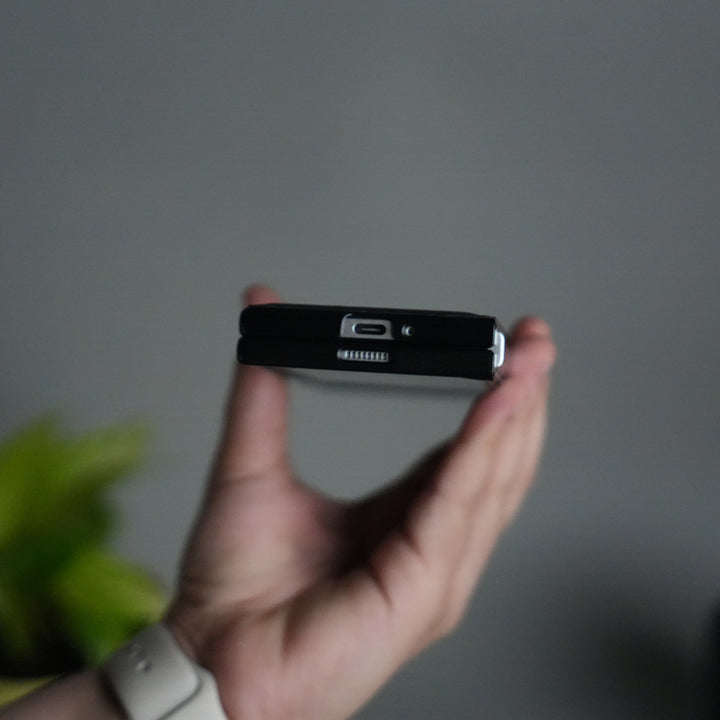 Galaxy Z fold 6 Merc Carbon Pattern PU Leather Case Cover