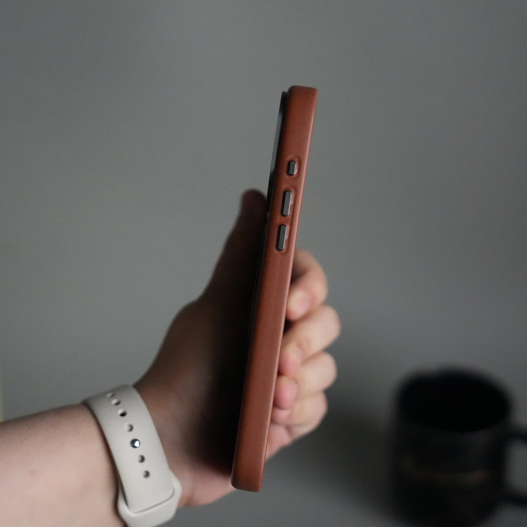 iPhone 17 Pro PU Leather Case with Metal Camera Frame & 360° Rotating Metal Stand