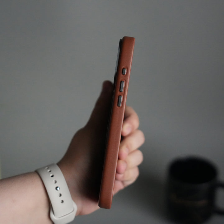 iPhone 17 Pro PU Leather Case with Metal Camera Frame & 360° Rotating Metal Stand