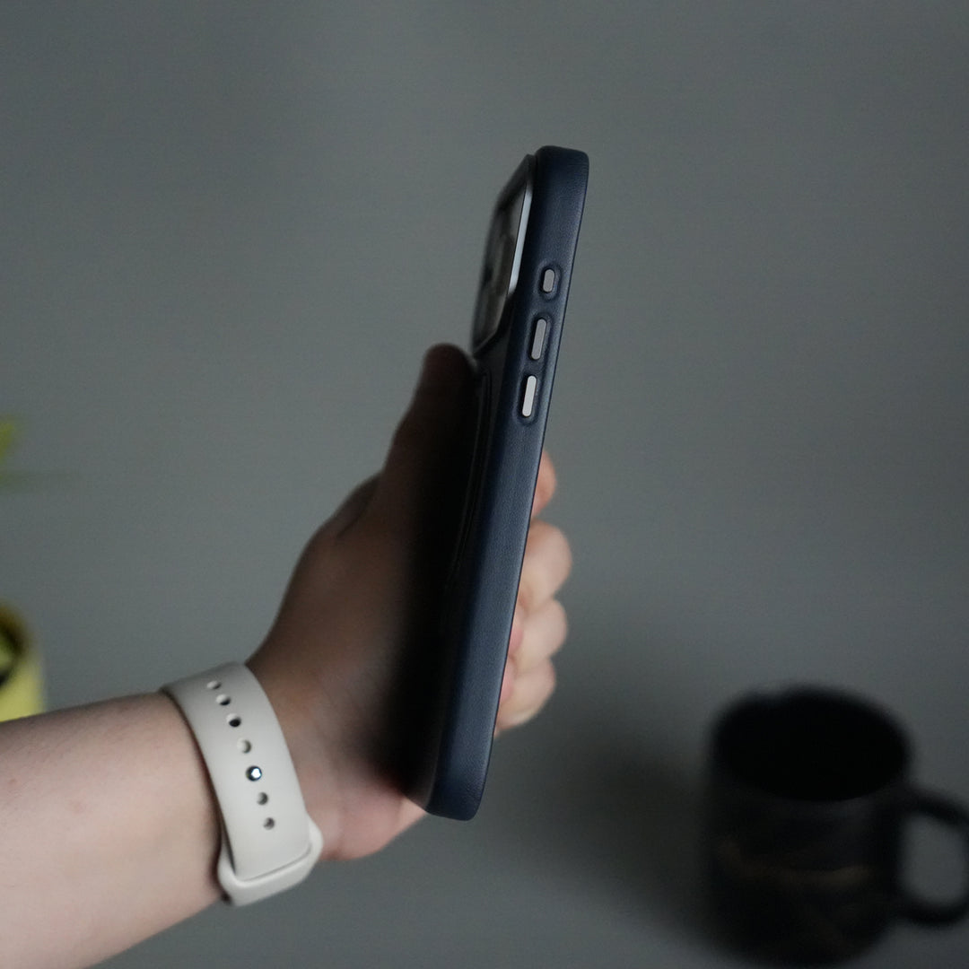 iPhone 17 Pro PU Leather Case with Metal Camera Frame & 360° Rotating Metal Stand