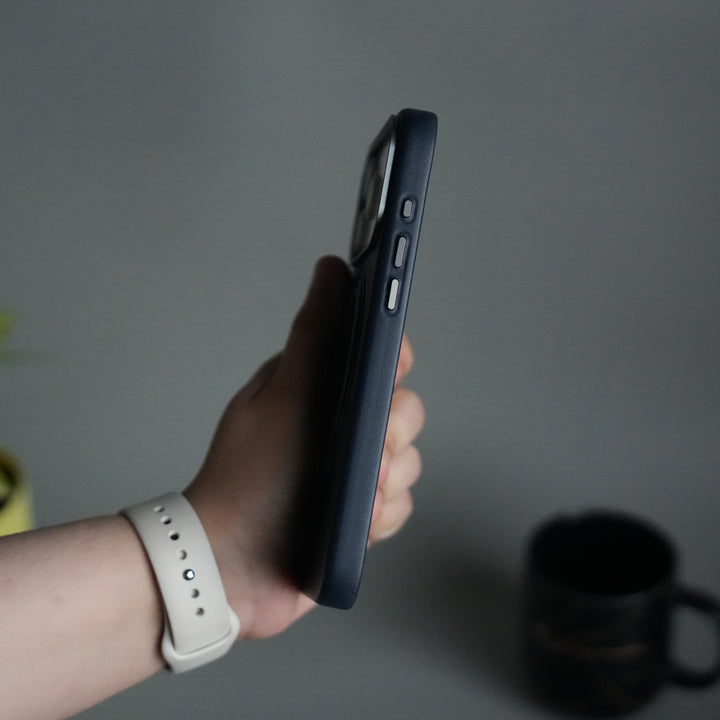 iPhone 17 Pro PU Leather Case with Metal Camera Frame & 360° Rotating Metal Stand