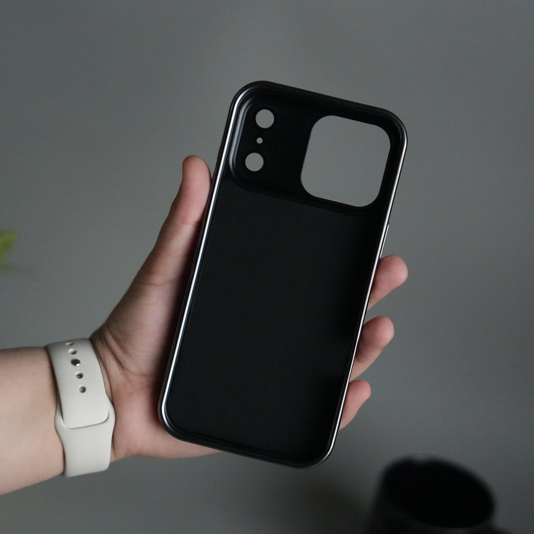 iPhone 17 Pro Metallic Textured Leather MagSafe Ring Case Cover