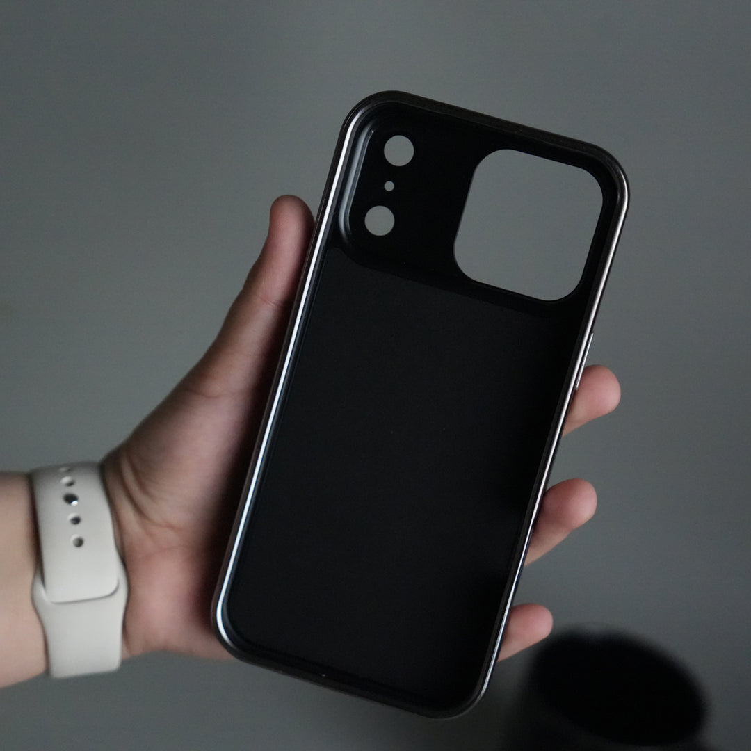 iPhone 17 Pro Metallic Textured Leather MagSafe Ring Case Cover