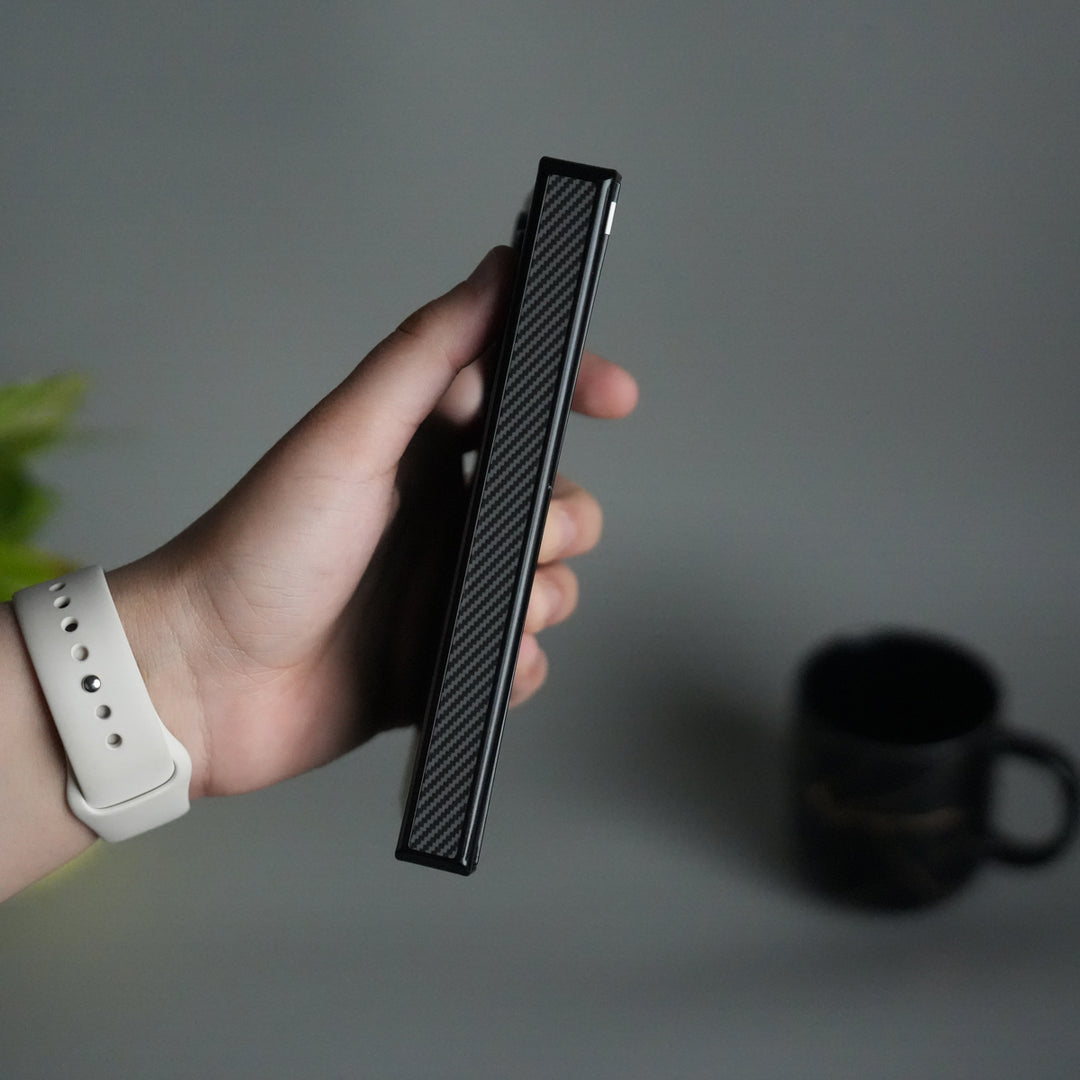 Galaxy Z Fold 6 Carbon Design MagSafe Cover | Hinge Protection | Front Glass Case