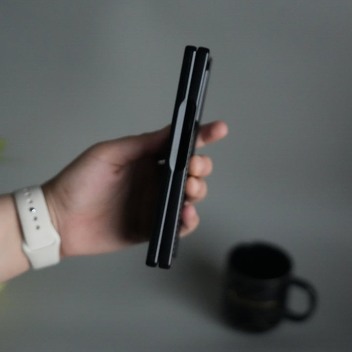 Galaxy Z Fold 6 Carbon Design MagSafe Cover | Hinge Protection | Front Glass Case