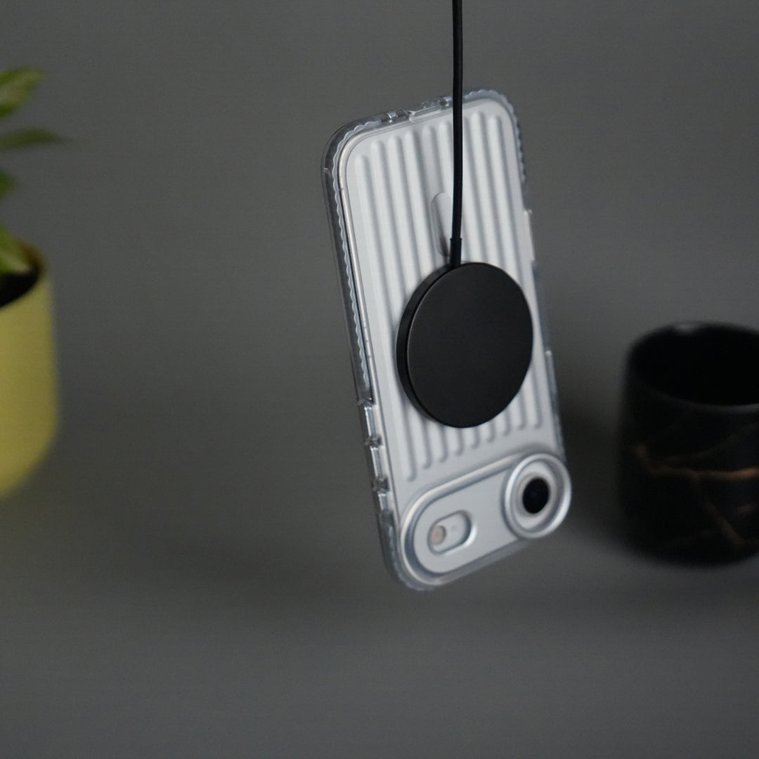 iPhone 17 Air MagSafe Suitcase Design Case | Shockproof Ribbed Texture Back Cover