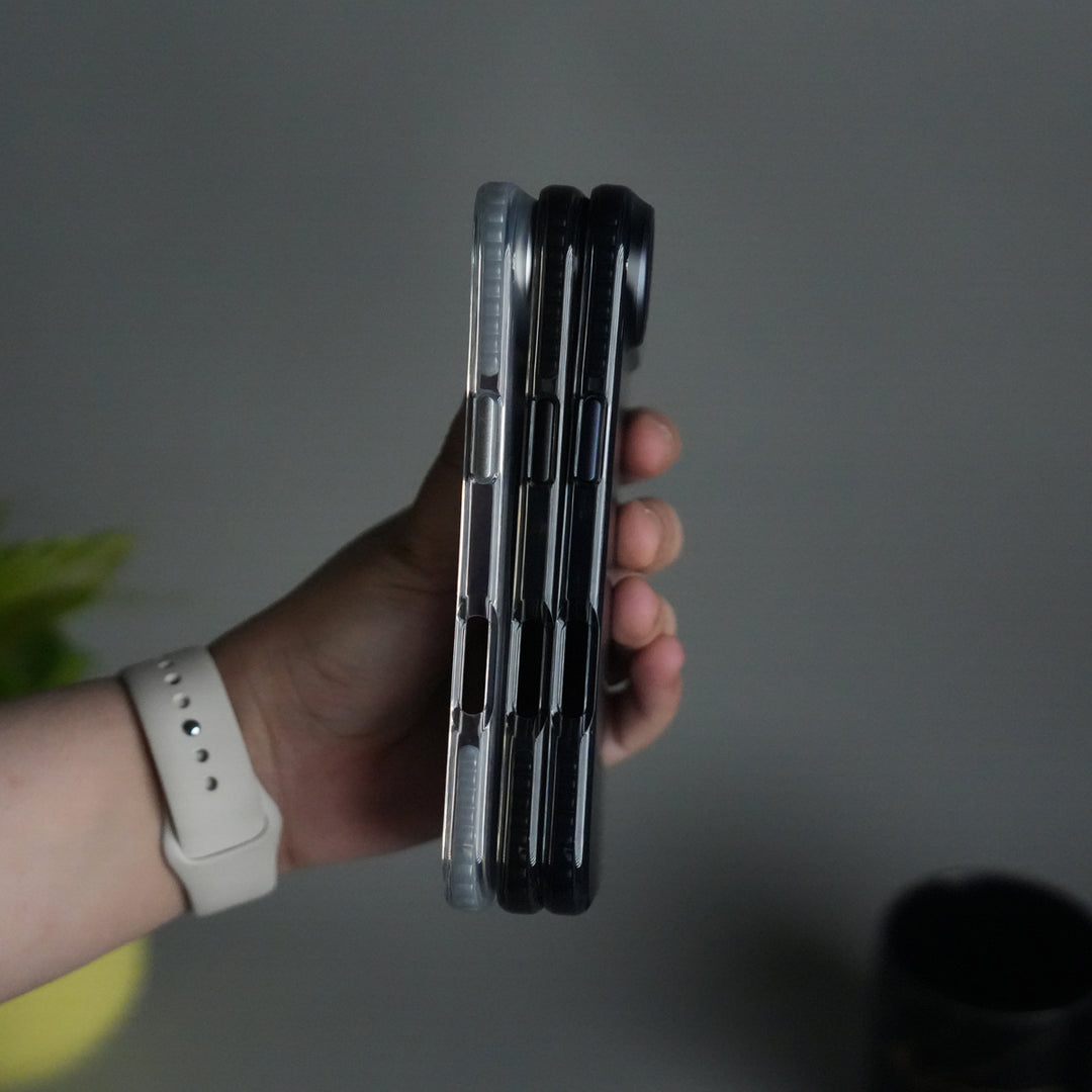 iPhone 17 Air MagSafe Suitcase Design Case | Shockproof Ribbed Texture Back Cover